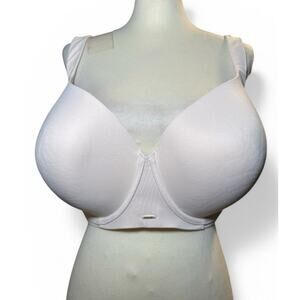 Cacique Modern Luxe Lightly Lined Balconette Bra, Underwire, Beige, 44G, NWT